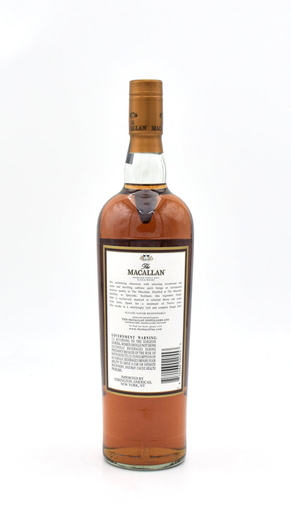 Macallan 12 Year Scotch Whisky (Older Release)