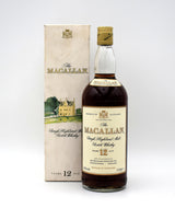 Macallan 12 Year Sherry Oak Scotch Whisky (1L, 1980's Release)