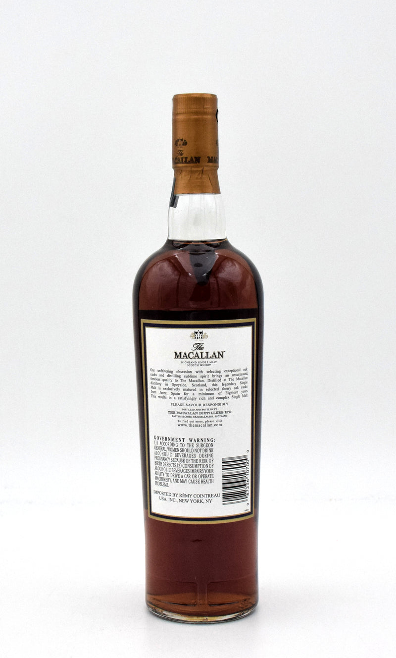 Macallan 18 Year Scotch Whisky (1995 Release)