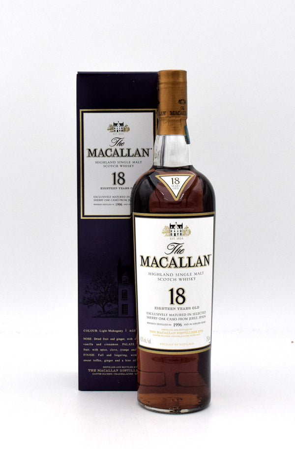 Macallan 18 Year Scotch Whisky (1996 Release)