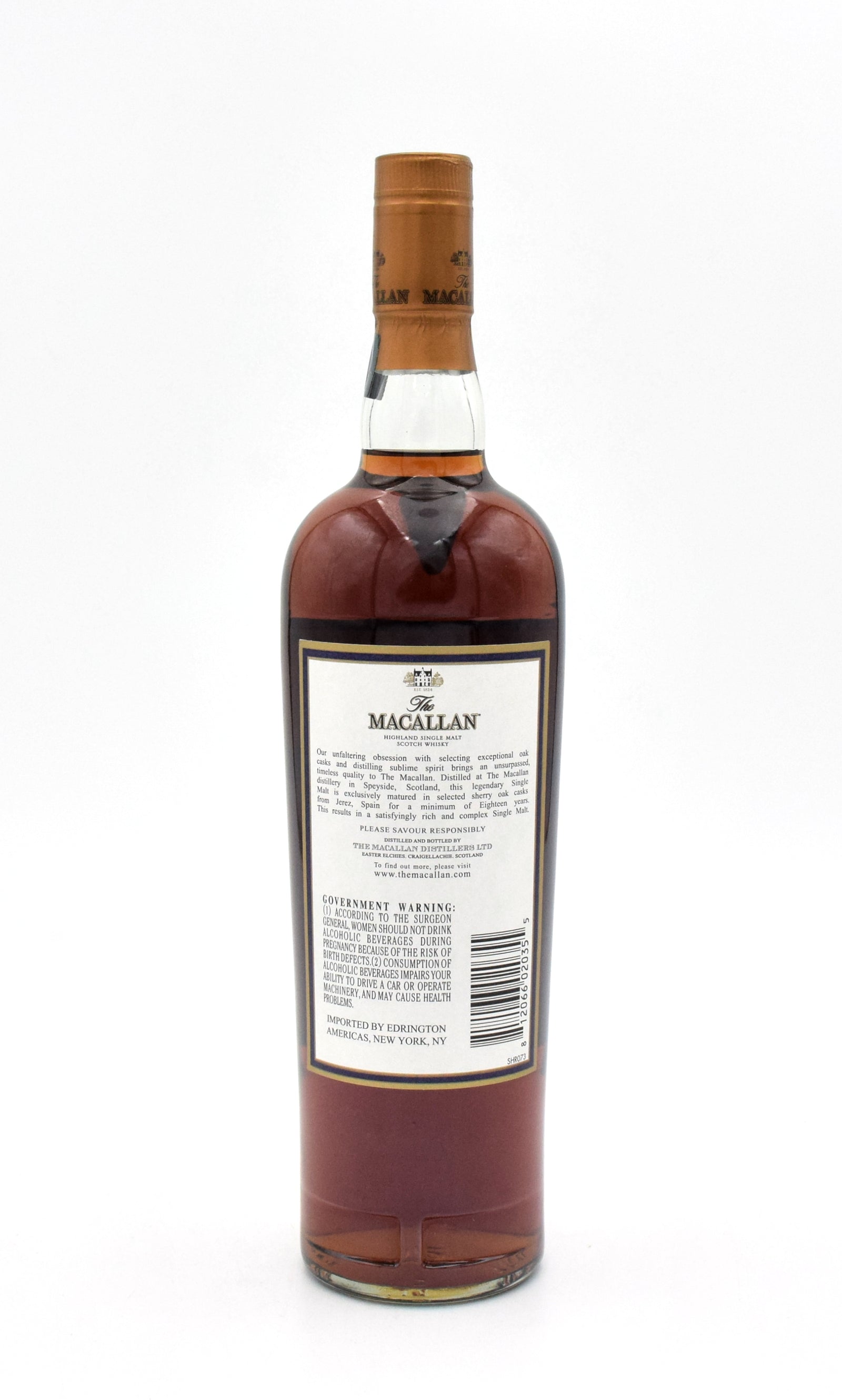 Macallan 18 Year Sherry Oak Scotch Whisky (2016 Release