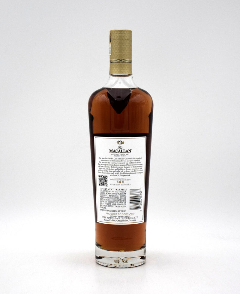 Macallan 18 Year 'Double Cask' Single Malt Scotch Whiskey (2024 Release)