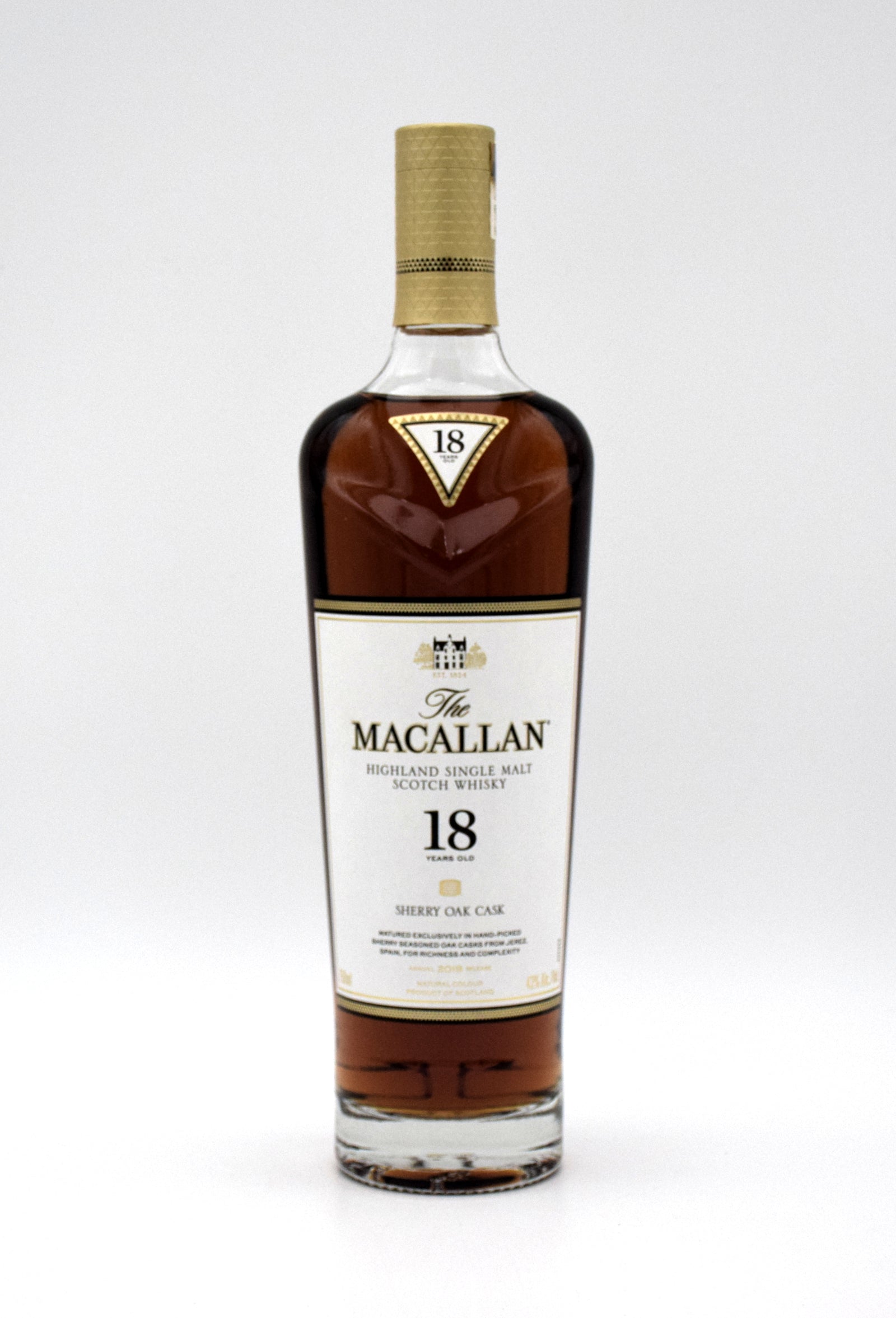 Macallan 18 Year Sherry Oak Scotch Whisky (2019 Release) – FineLiquors