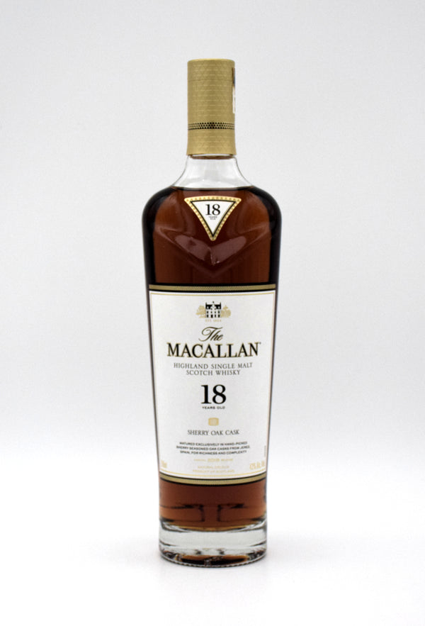 Macallan 18 Year Sherry Oak Scotch Whisky (2019 Release)