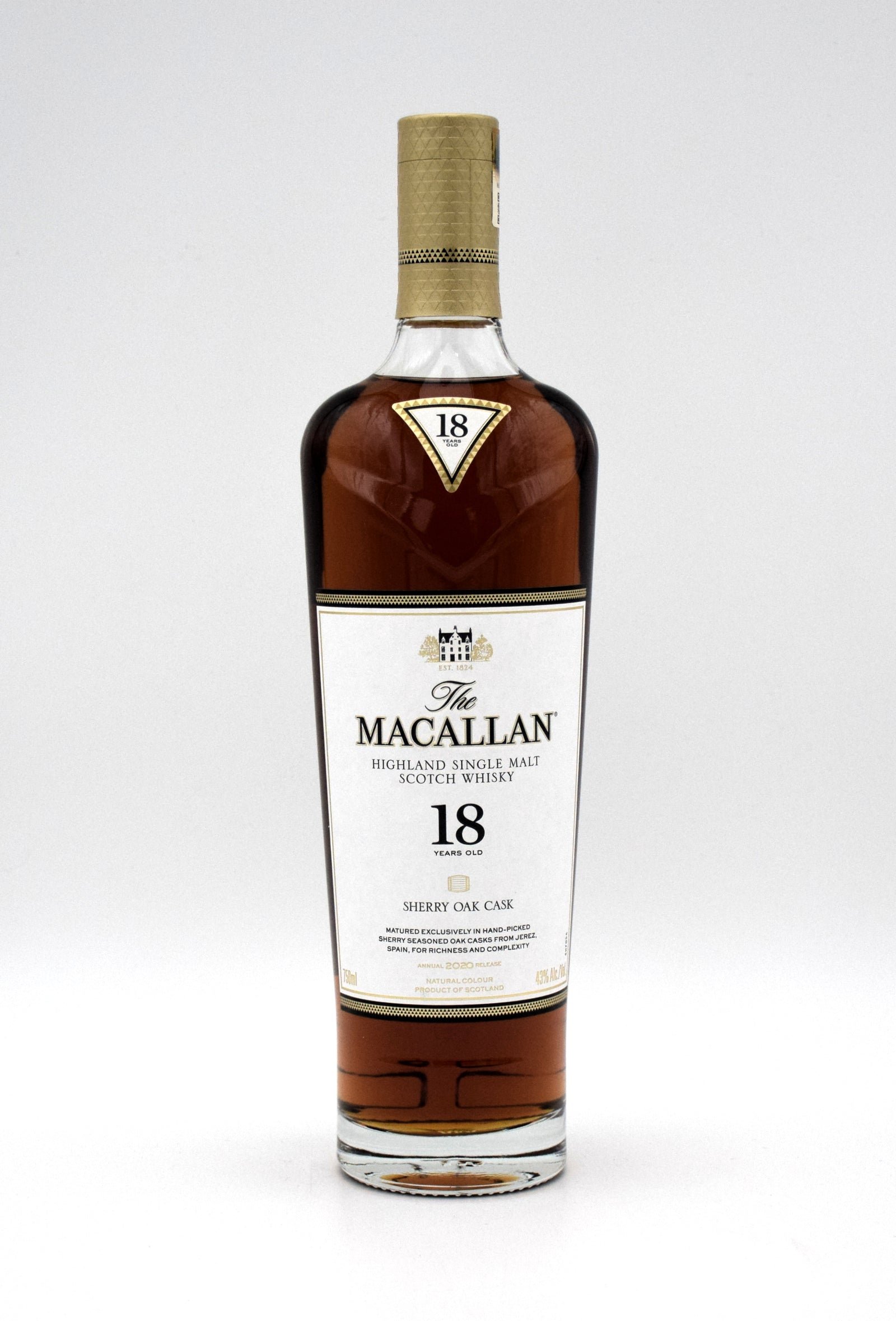 Macallan 18 Year Sherry Oak Scotch Whisky - 2020 Release – FineLiquors