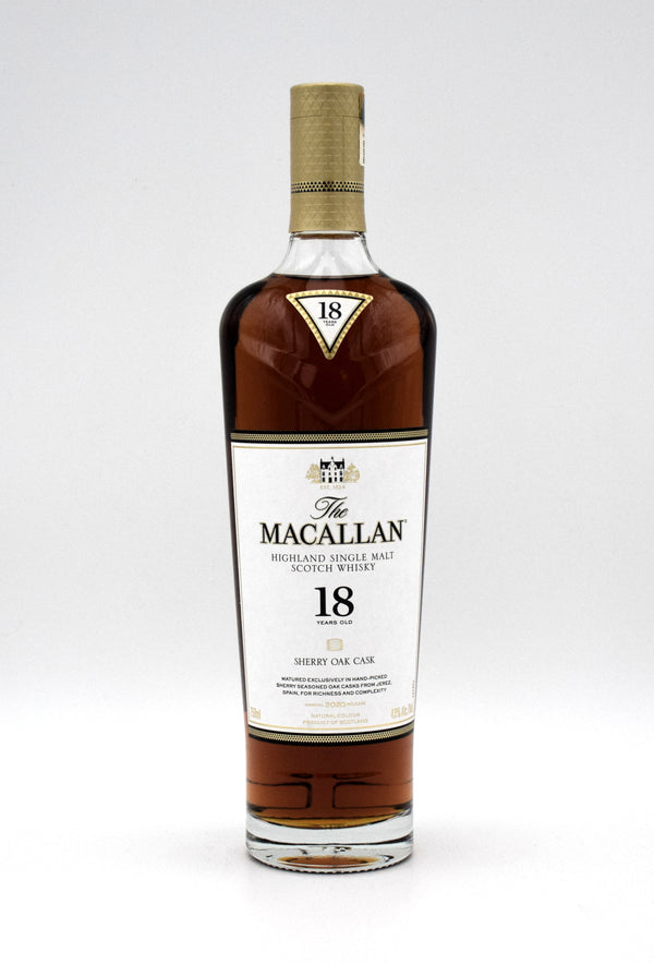 Macallan 18 Year Sherry Oak Scotch Whisky (2020 Release)