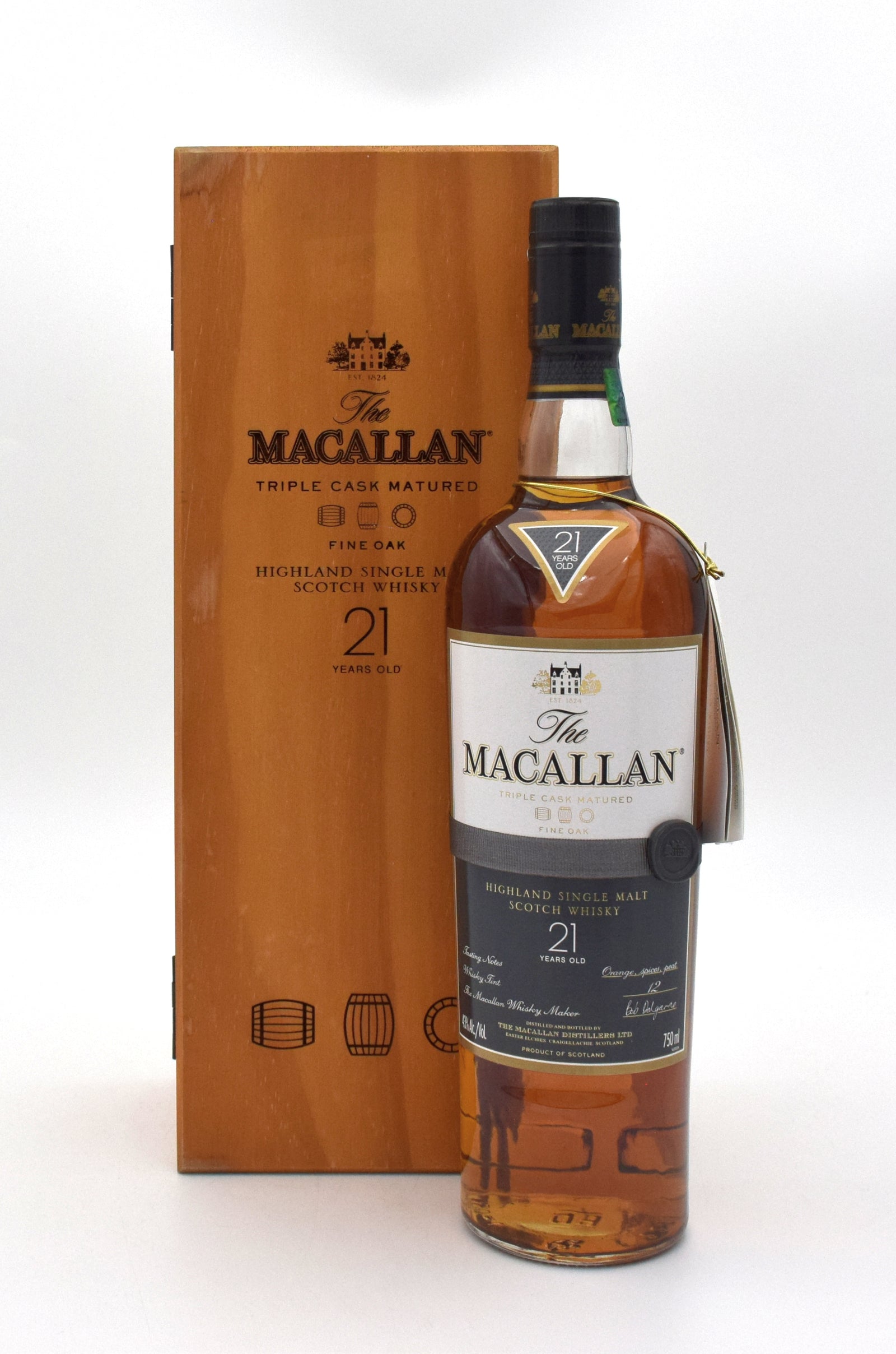 Macallan 21 Year Old Fine Oak Triple Cask Scotch Whisky – FineLiquors