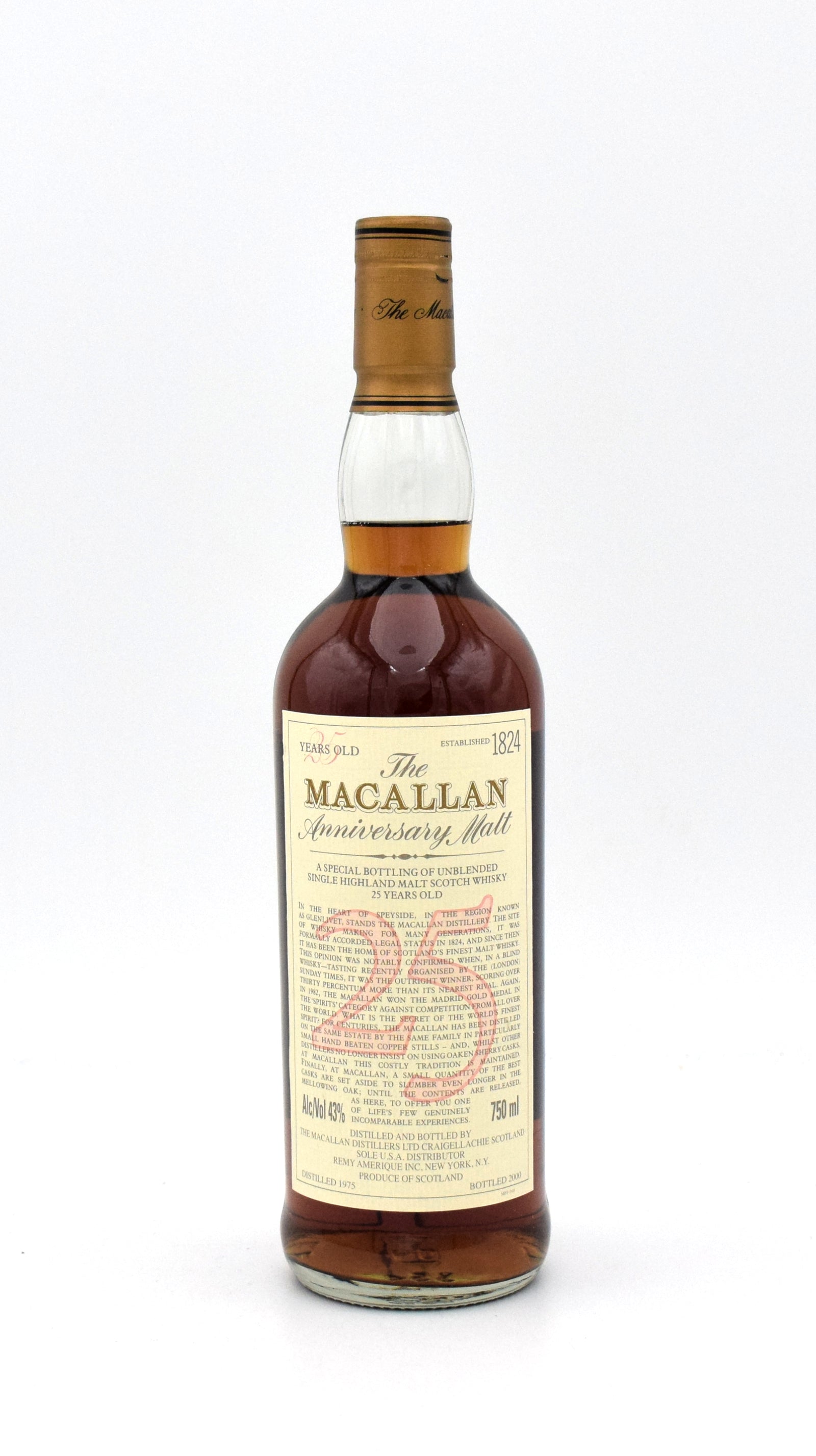 Macallan 25 Year Anniversary Malt (1975 Release) – FineLiquors