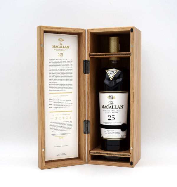 Macallan 25 Year Sherry Oak Single Malt Scotch Whisky (2023 Vintage)