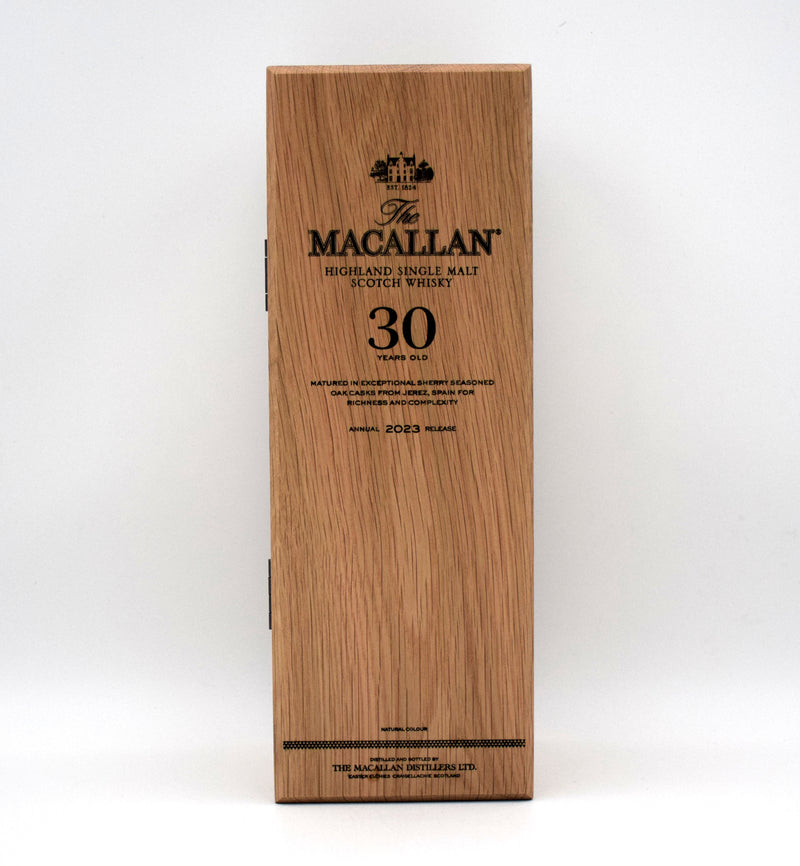 Macallan Sherry Oak 30 Year Old Scotch Whisky (2023 Release)