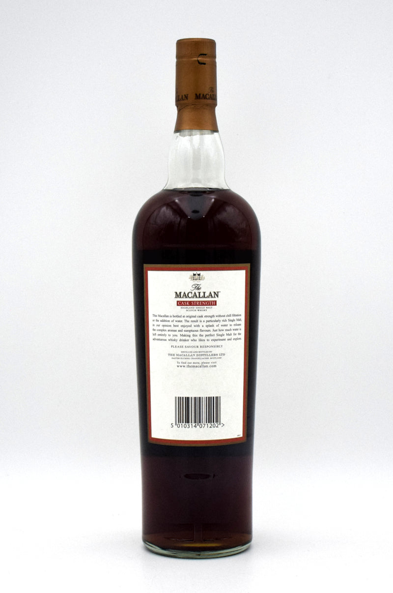 Macallan 10 Year Cask Strength Single Malt Scotch (2008 release)