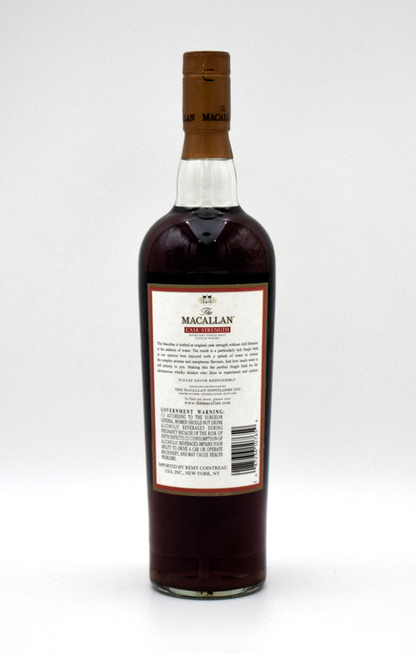 Macallan Cask Strength Scotch Whisky (2000's Vintage, No Box)