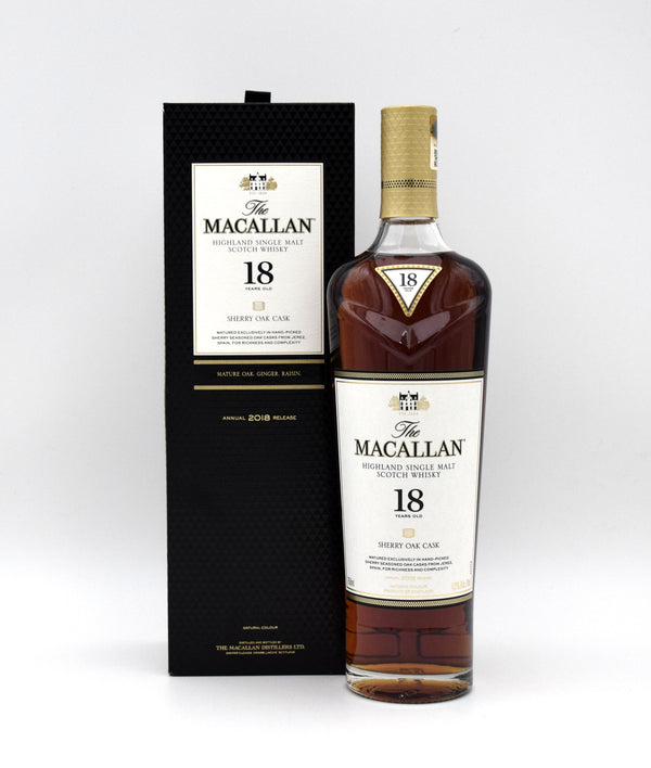 Macallan 18 Year Sherry Oak Scotch Whisky (2018 Release)