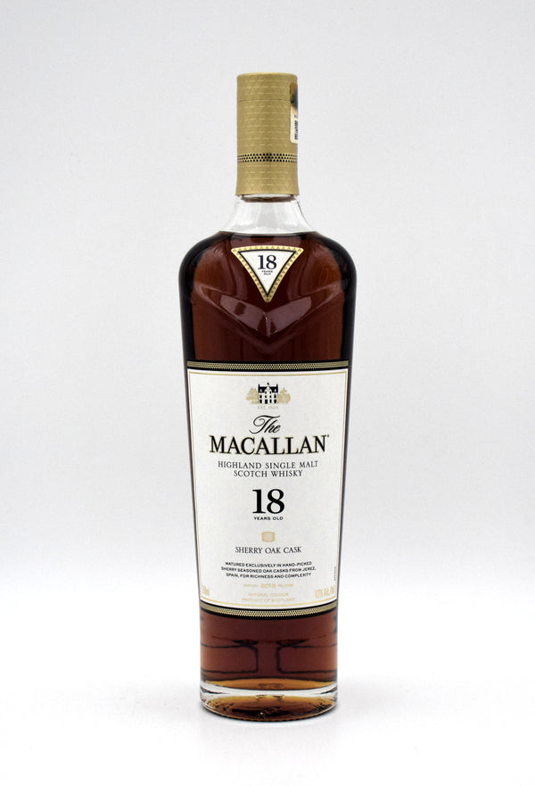 Macallan 18 Year Sherry Oak Scotch Whisky (2018 Release)