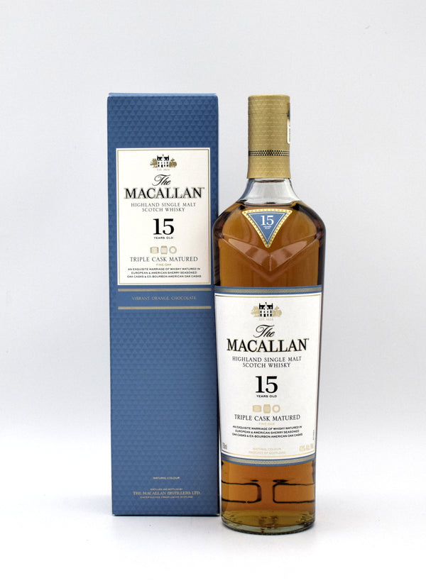 Macallan Triple Cask Matured Fine Oak 15 Year Single Malt Scotch