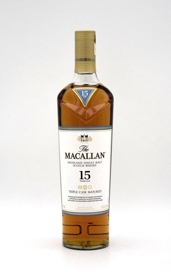 Macallan Triple Cask Matured Fine Oak 15 Year Single Malt Scotch