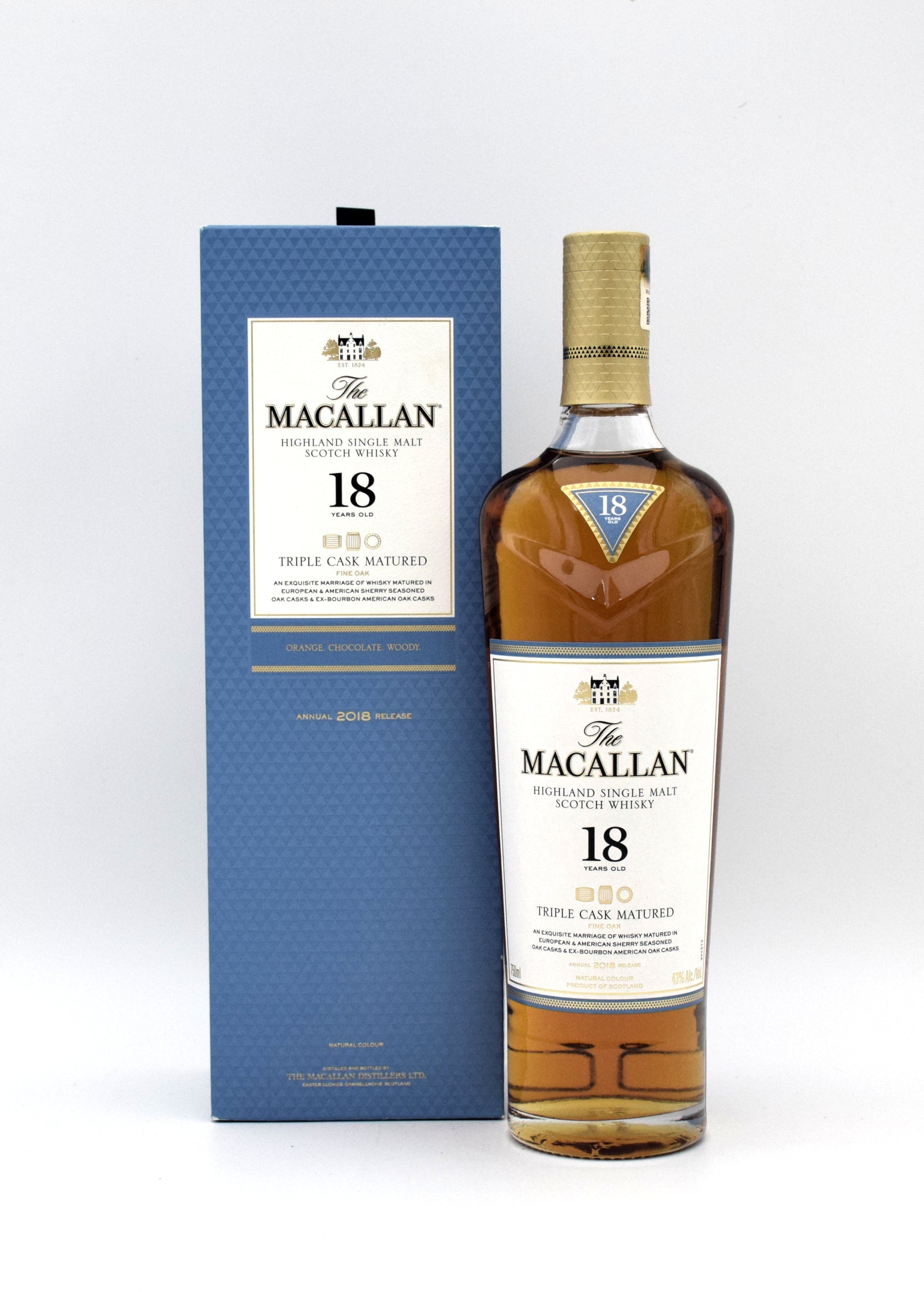 The MACALLAN 18☆ Macallan Triple Cask Matured 18 Year Single Malt Scotch (2018