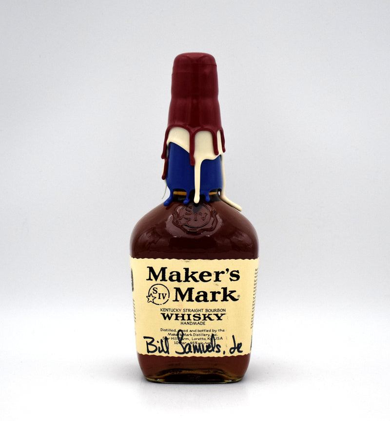 Maker's Mark '9-11 Tribute' Bourbon (Red, White & Blue Wax) (Signed by Bill Samuels Jr)