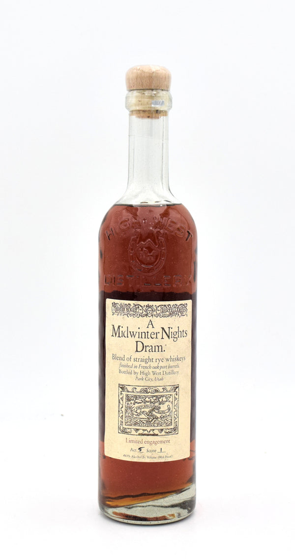 High West A Midwinter Nights Dram Rye Whiskey Act 5 Scene 1