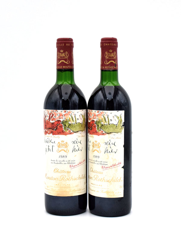 1989 Chateau Mouton Rothschild (Slightly Stained Labels)