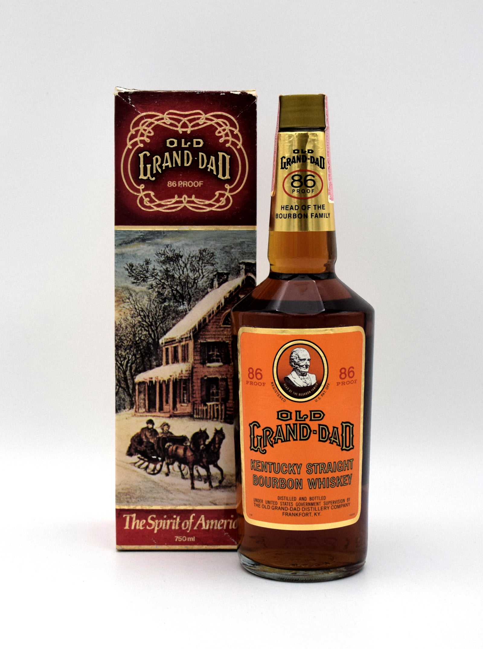 Old Grand Dad 86 Proof Kentucky Straight Bourbon (1981