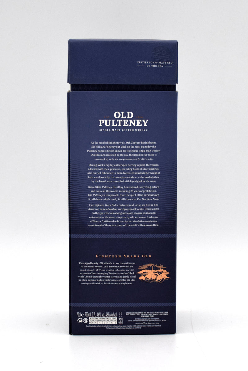 Old Pulteney 18 Year 'The Maritime Malt' Single Malt Scotch