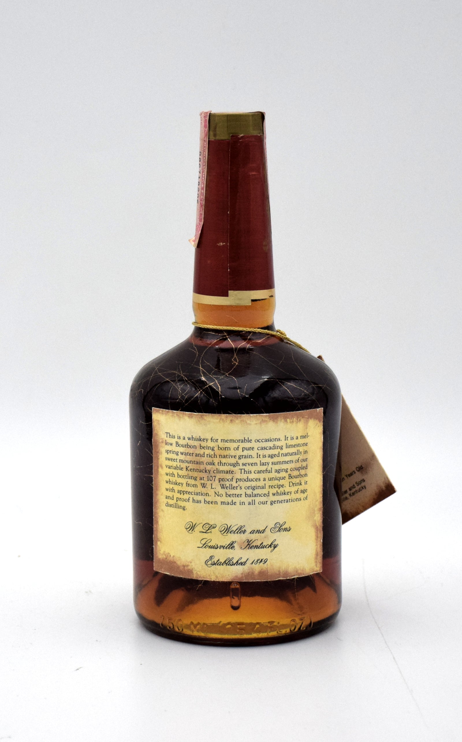 【古酒・古ラベル】Old Weller Antique 107 オールドウェラー Old Weller Antique Original 107 Brand 7 Year Old Bourbon