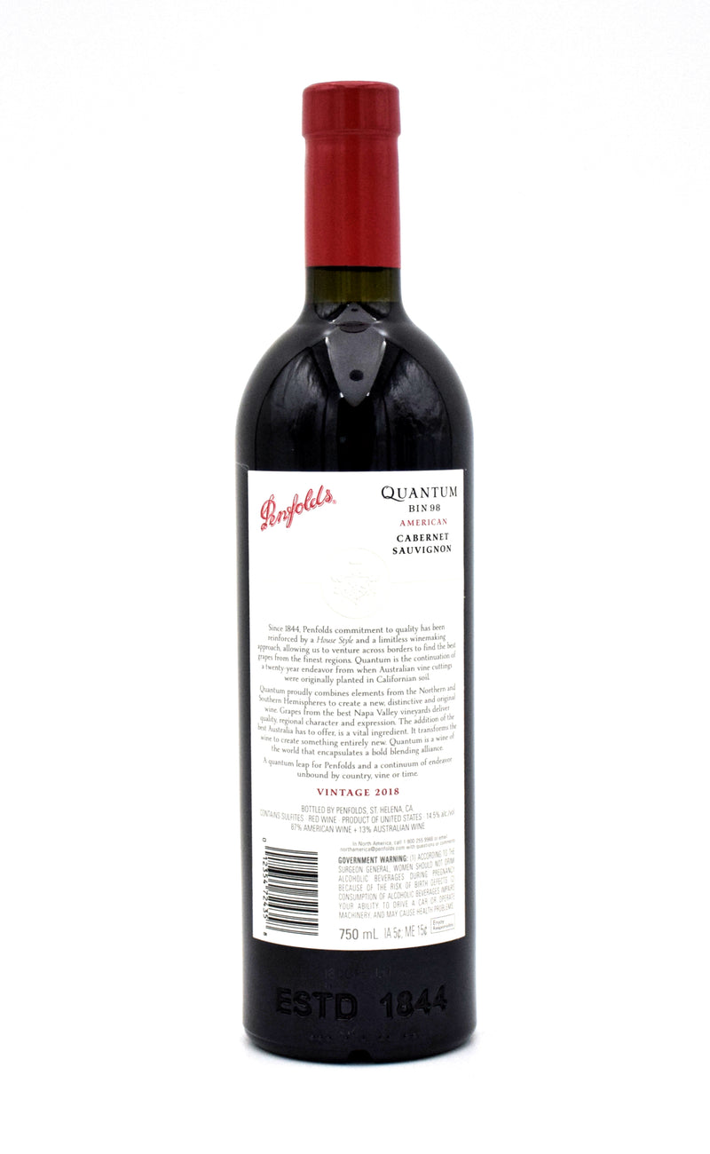 2018 Penfolds Quantum Bin 98 'Wine of the World' Cabernet Sauvignon