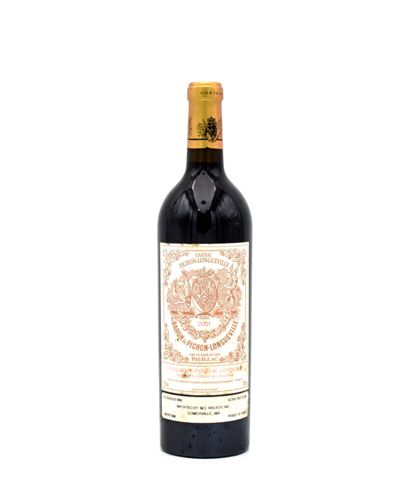 2001 Chateau Pichon-Longueville au Baron de Pichon-Longueville (Very Slightly Stained Labels)