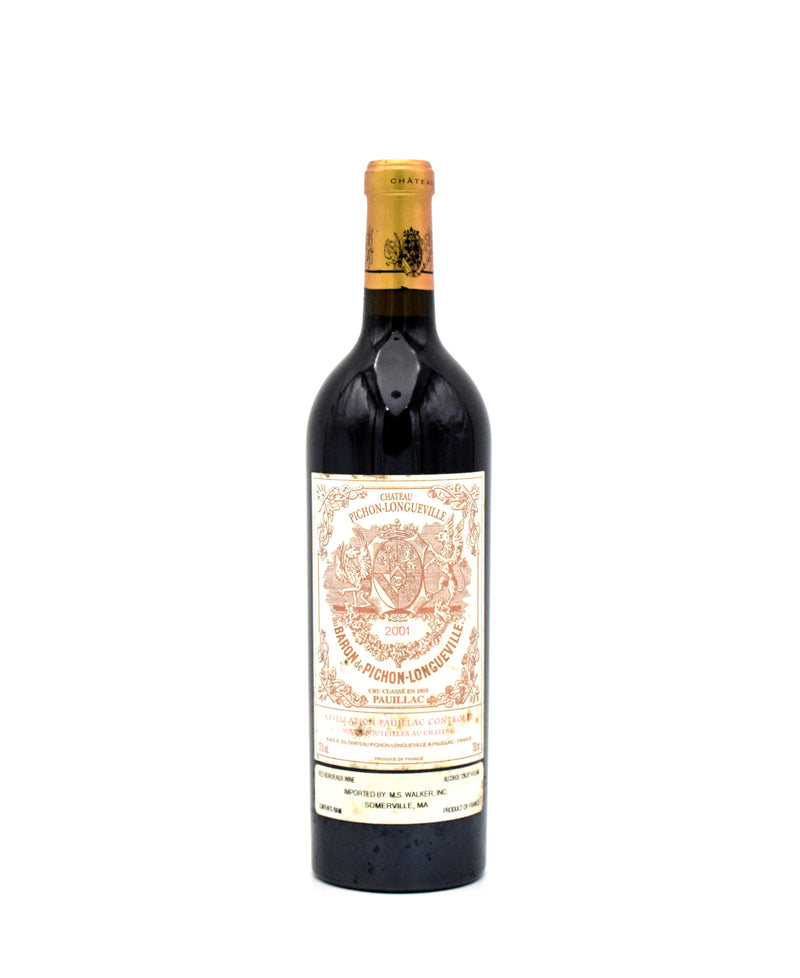 2001 Chateau Pichon-Longueville au Baron de Pichon-Longueville (Very Slightly Stained Labels)