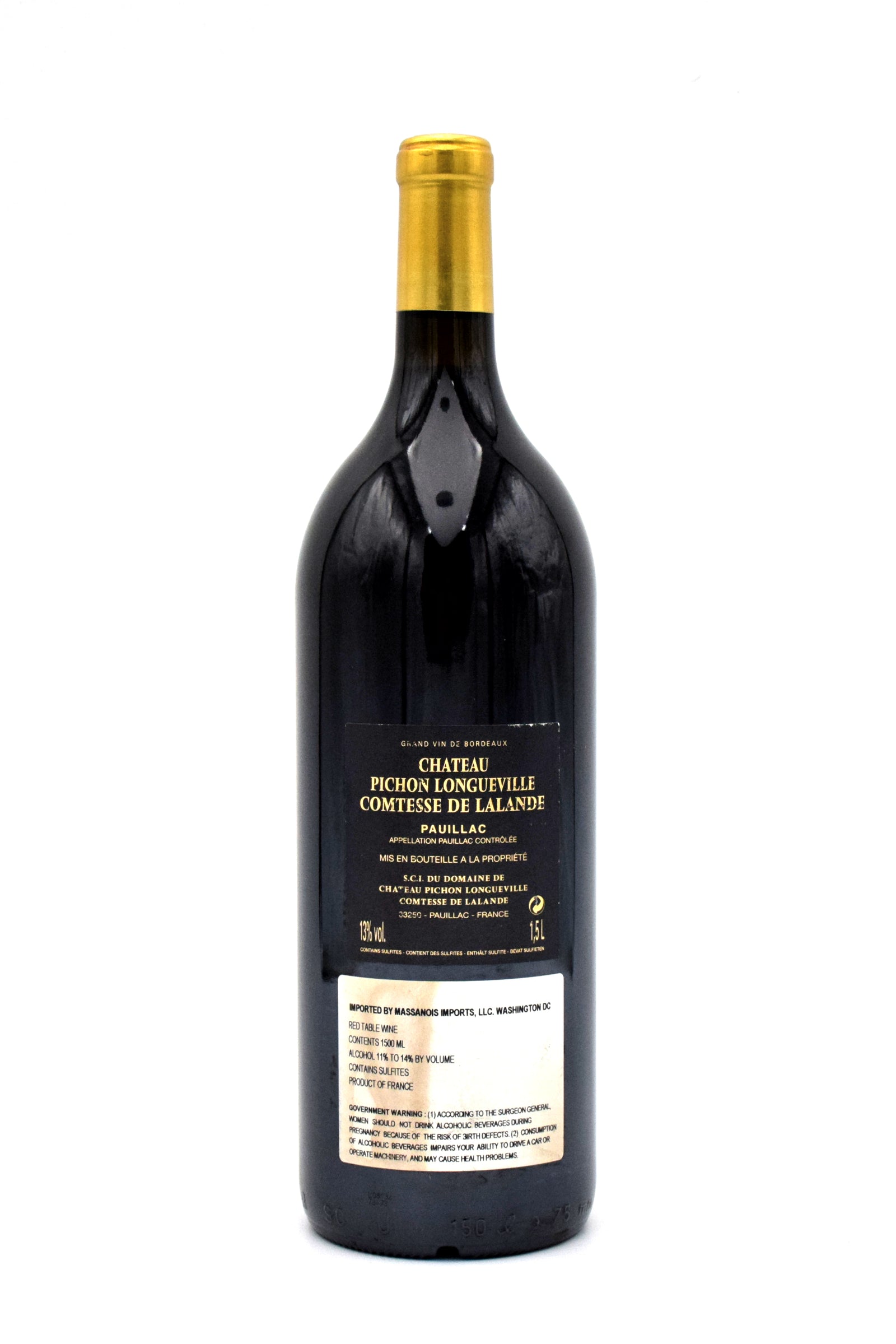 ワイン CHATEAU PICHON LONGUEVILLE 2008 2008 Chateau Pichon Longueville Comtesse de Lalande 1.5L