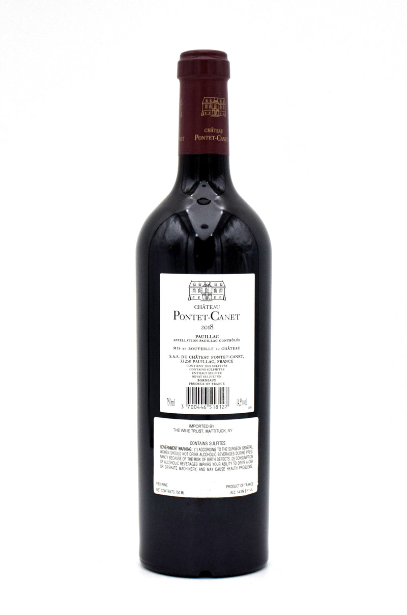 2018 Chateau Pontet-Canet (Stained Label)