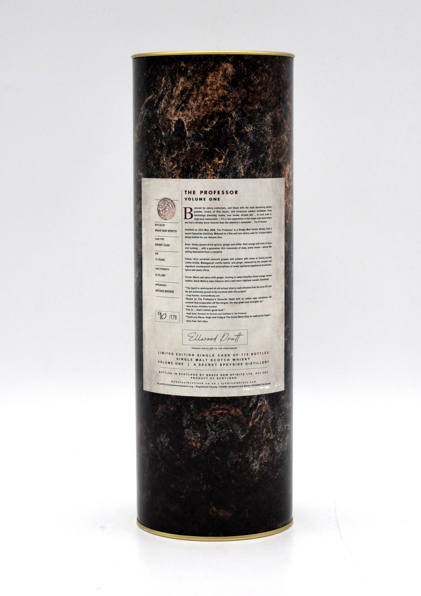 The Professor 15 Year Single Malt Scotch Volume #1 – FineLiquors