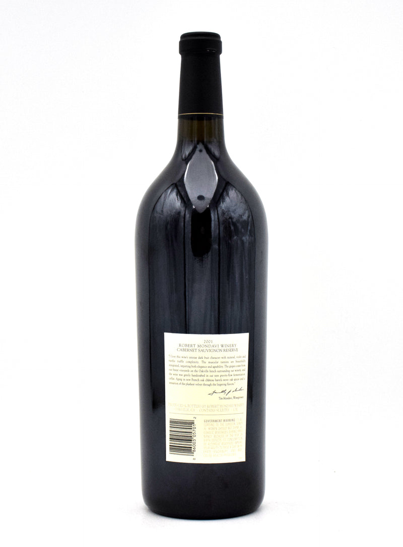 2001 Robert Mondavi Winery Reserve Cabernet Sauvignon (1.5L, Very Slightly Scuffed Label)