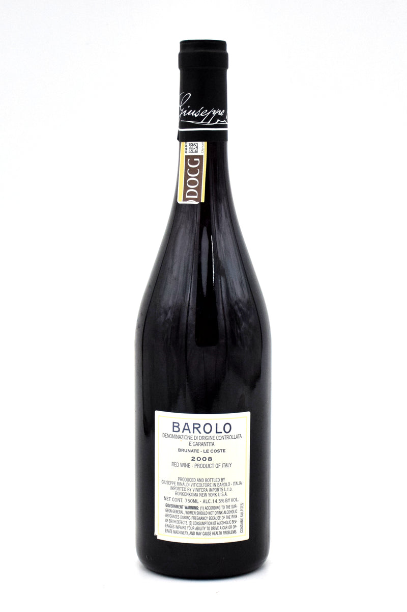 2008 Giuseppe Rinaldi Barolo 'Brunate-Le Coste'