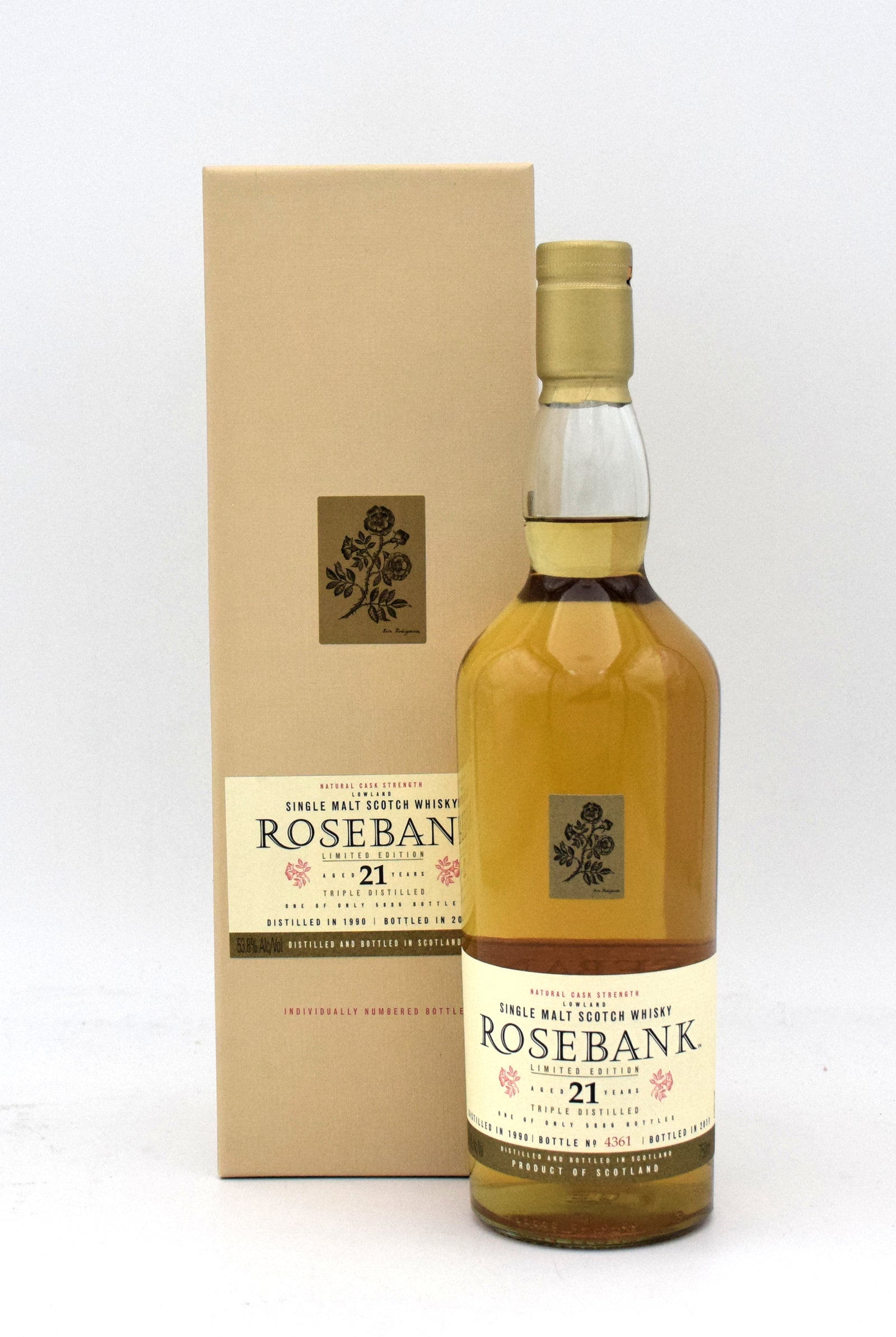 Rosebank 1990 Special Release 21 Year Scotch Whisky – FineLiquors