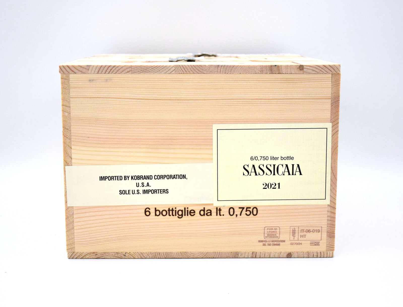SASSICAIA 2021 木製ボックス 6本用 サッシカイア2021 木箱入り6本