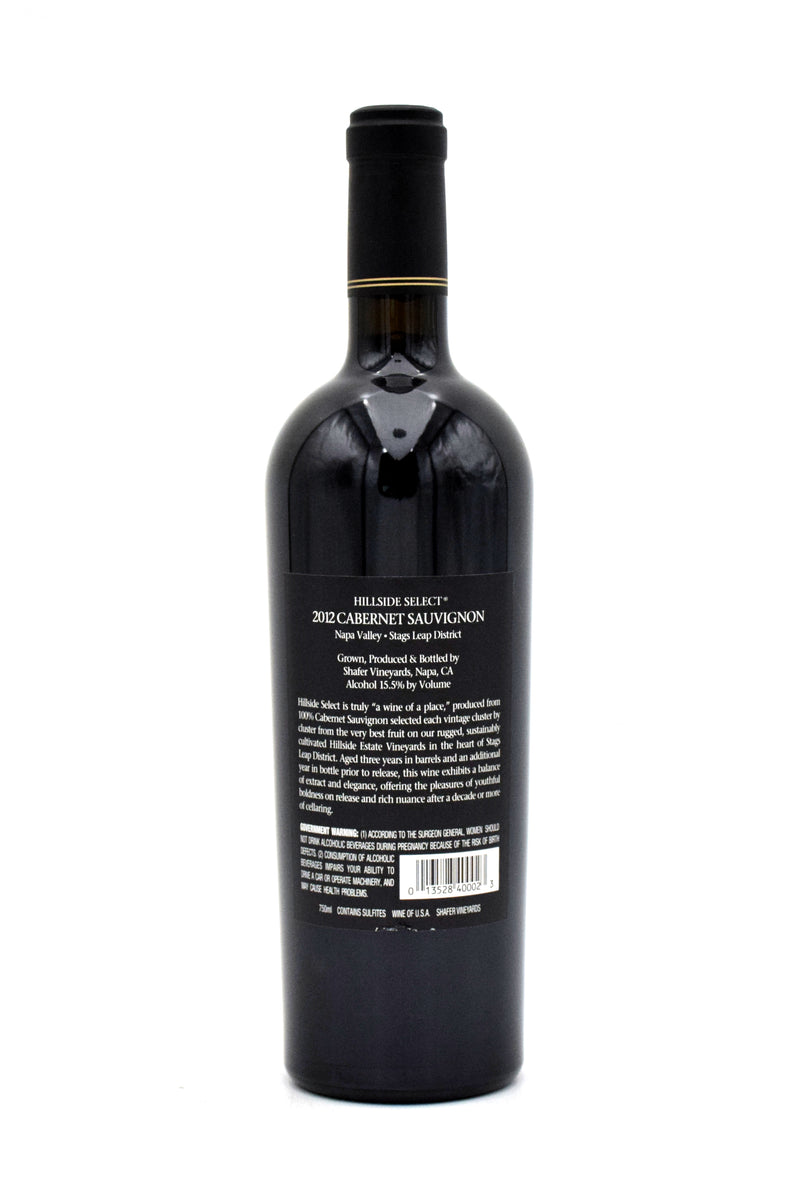 2012 Shafer Vineyards Hillside Select Cabernet Sauvignon
