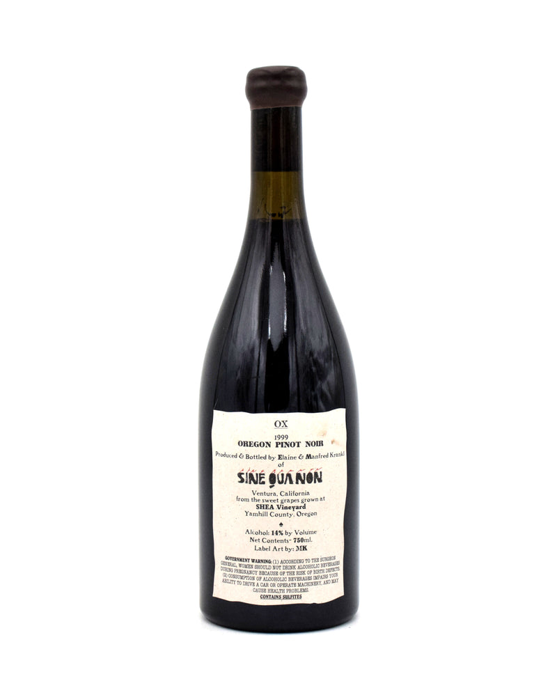 1999 Sine Qua Non 'Ox' Pinot Noir