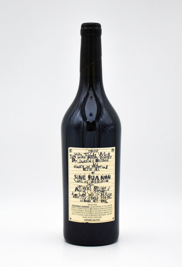 1997 Sine Qua Non 'Twisted & Bent' Roussanne - Chardonnay