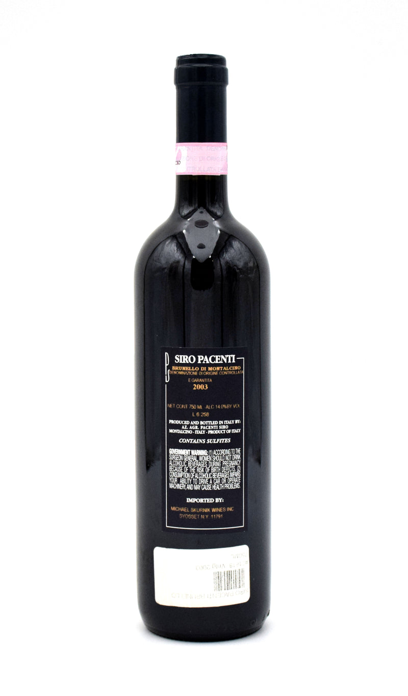 2003 Siro Pacenti PS Brunello di Montalcino DOCG