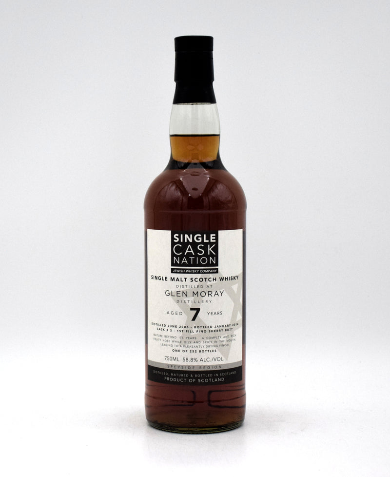 Single Cask Nation 'Glen Moray' 7 Year Single Malt Scotch