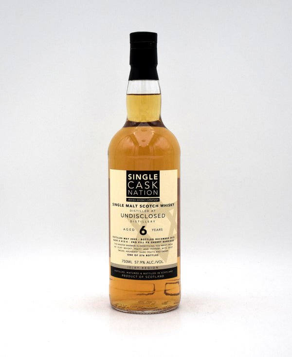 Single Cask Nation 'Undisclosed Islay' 6 Year Single Malt Scotch (2nd Fill PX Sherry Barrique)