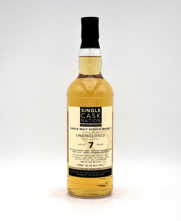 Single Cask Nation 'Undisclosed Distillery' 7 Year Single Malt Scotch