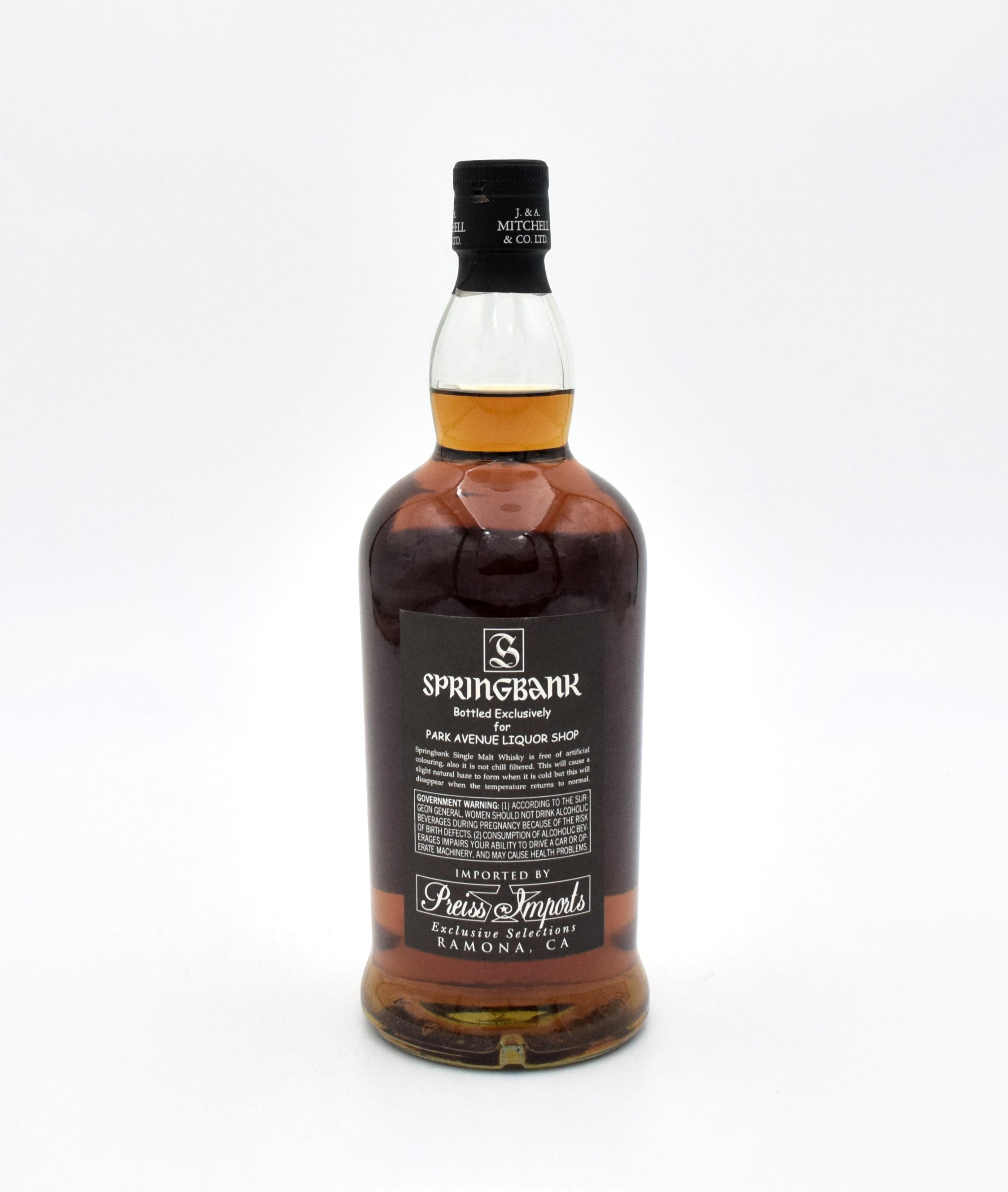 Springbank 10 Year Old Single Cask Scotch Whisky (Park Avenue Liquors