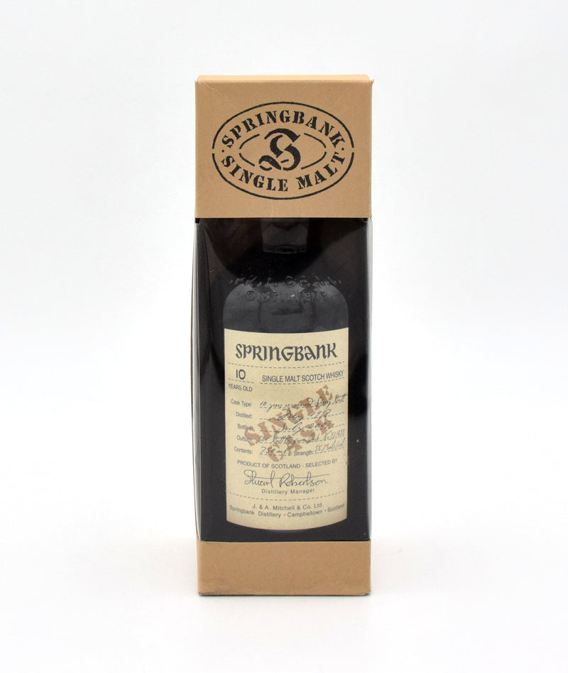 Springbank 10 Year Old Single Cask Scotch Whisky (Park Avenue Liquors Store Pick)