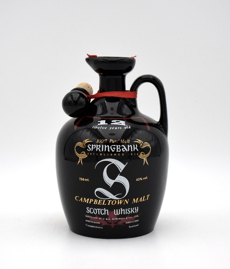 Springbank Ceramic Decanter 12 Year Single Malt Scotch