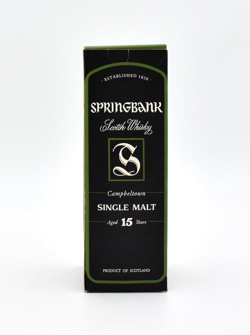 Springbank 15 Year Scotch Whisky (Older Bottling)