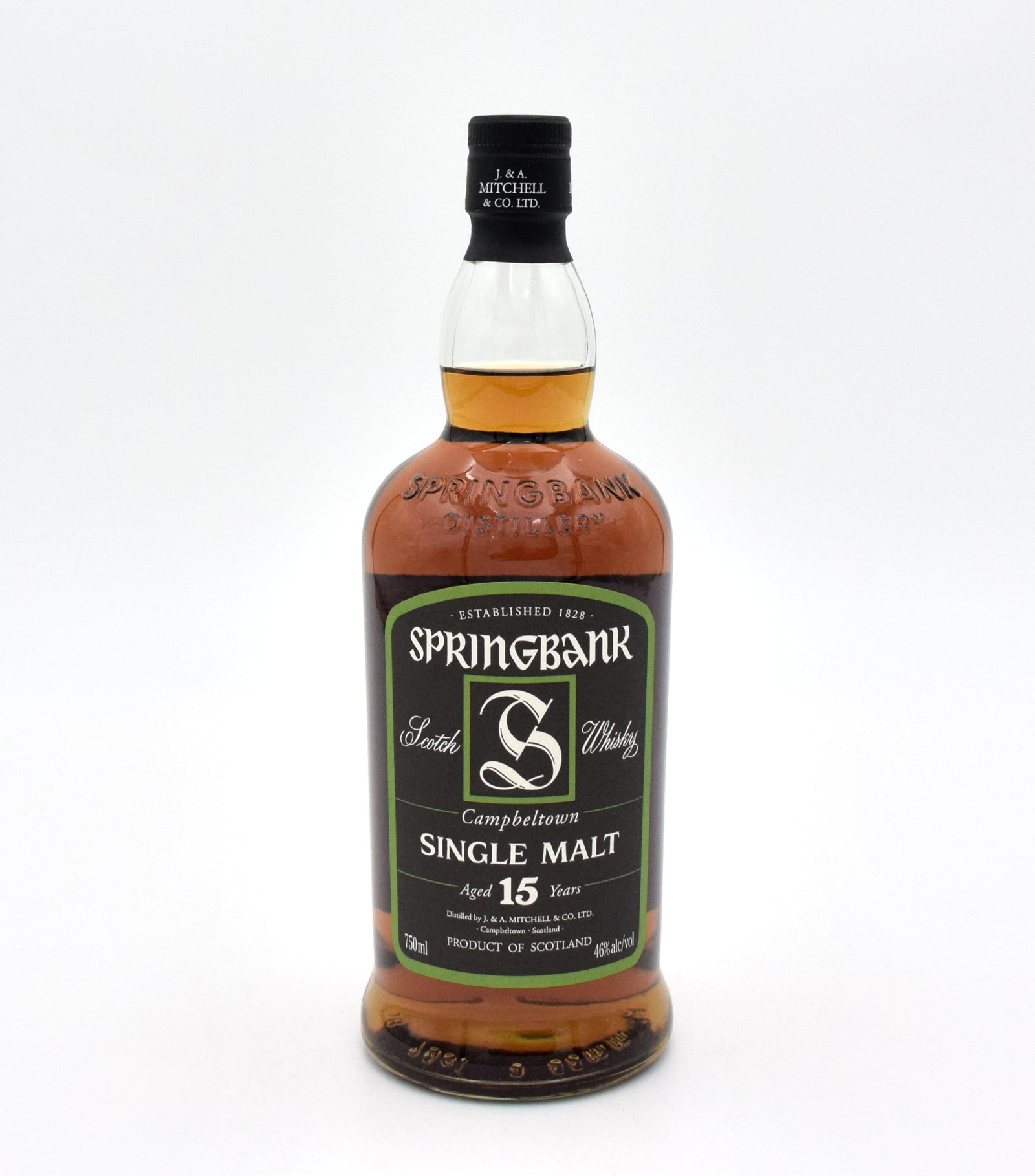 SPRING  15年 ストレートバーボンウイスキー Springbank 15 Year Scotch Whisky (Older Bottling) – FineLiquors