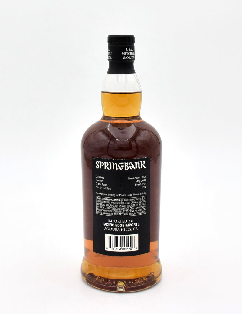 Springbank 19 Year Single Cask Scotch Whisky (Pacific Edge Wine & Spirits Store Pick)